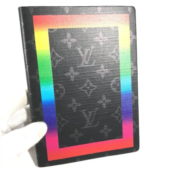LOUIS VUITTON Monogram Eclipse Rainbow Kai Eclamance notebook Unused - Picture 5 of 14